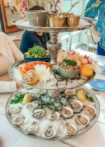 Seafood tower at Savannah Oyster Co. 