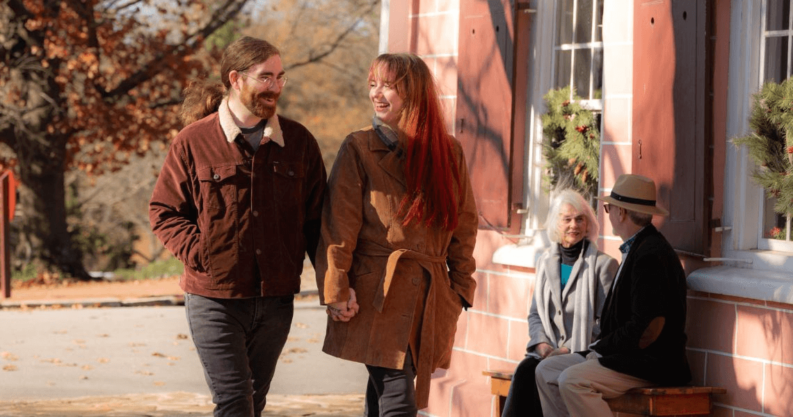 Couple in Old Salem.