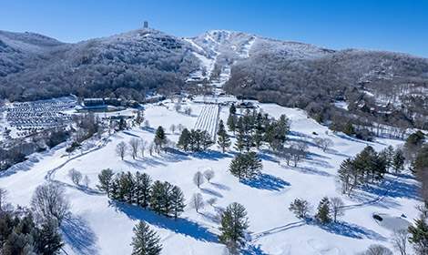 snow covered slopes of sugar mountain