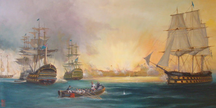 The Bombardment of Algiers by Paul Hee