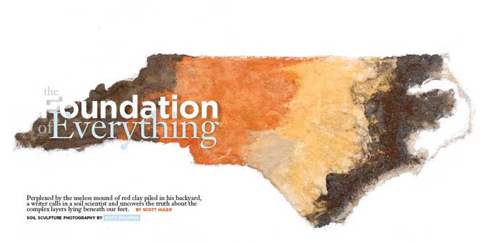 Soil map showing the diversity of dirt in North Carolina.