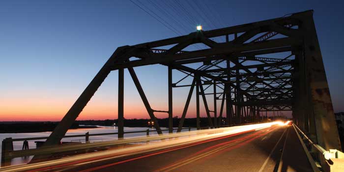 Surf City swing bridge