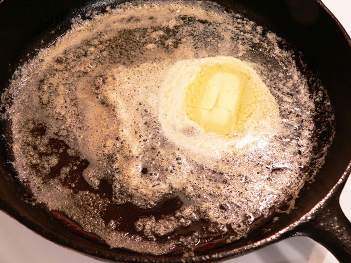 mahi-mahi recipe_melt-butter-in-skillet