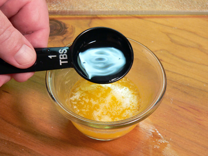 mahi-mahi recipe - add-lemon-juice-to-butter