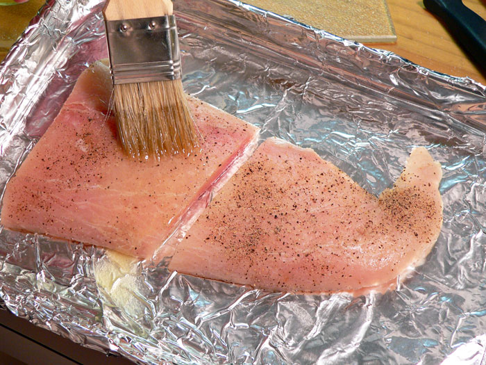 mahi-mahi recipe - brush-with-butter-sauce