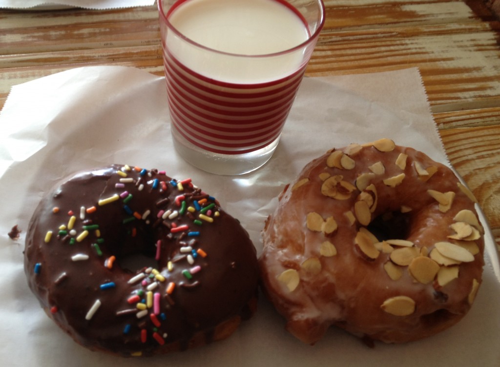 Chocolate with Sprinkles and Toasted Amaretto at Monuts