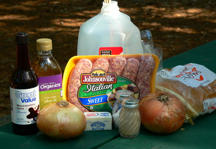 grilled vidalia steaks with sweet italian sausage ingredients