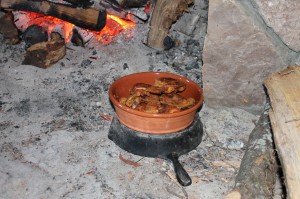 Fried chicken is one of the dishes Clifton often makes to demonstrate historical cooking methods.