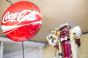 Kitschy decor at Jones Lunch in Clayton, NC.