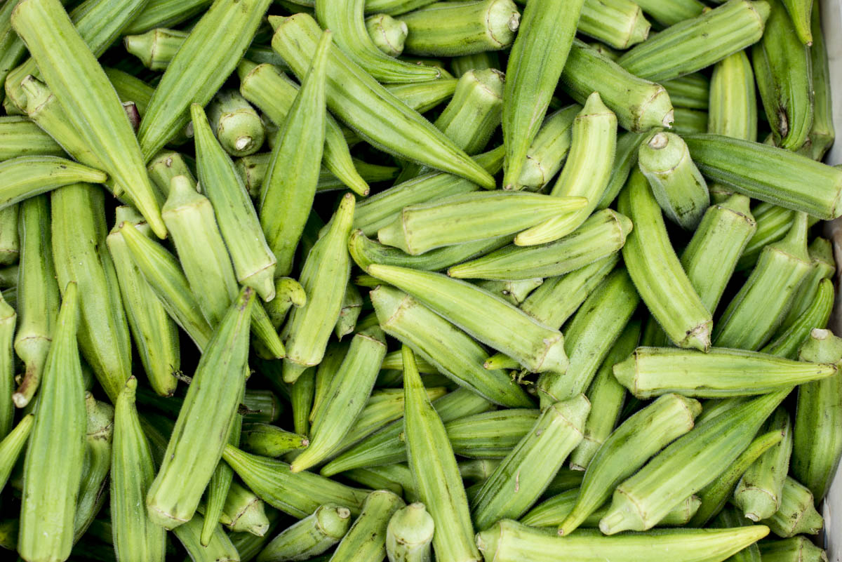 All summer long, farmers markets brim with okra ready for your favorite dishes. Untold bushels of pods will wind up in stews and gumbos, and, of course, chopped and fried. But before your next okra feast, treat yourself to the easiest recipe ever: rinsed and raw. • Photo by Lissa Gotwals.