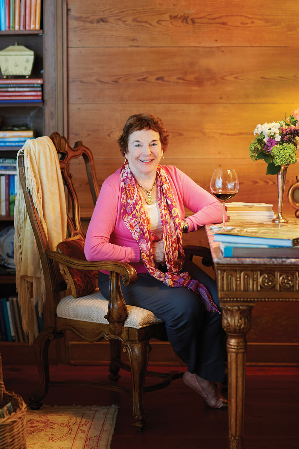 Frances Mayes at her Hillsborough home