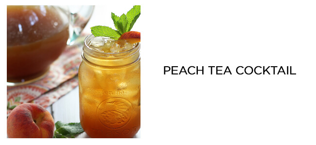 peach tea cocktail