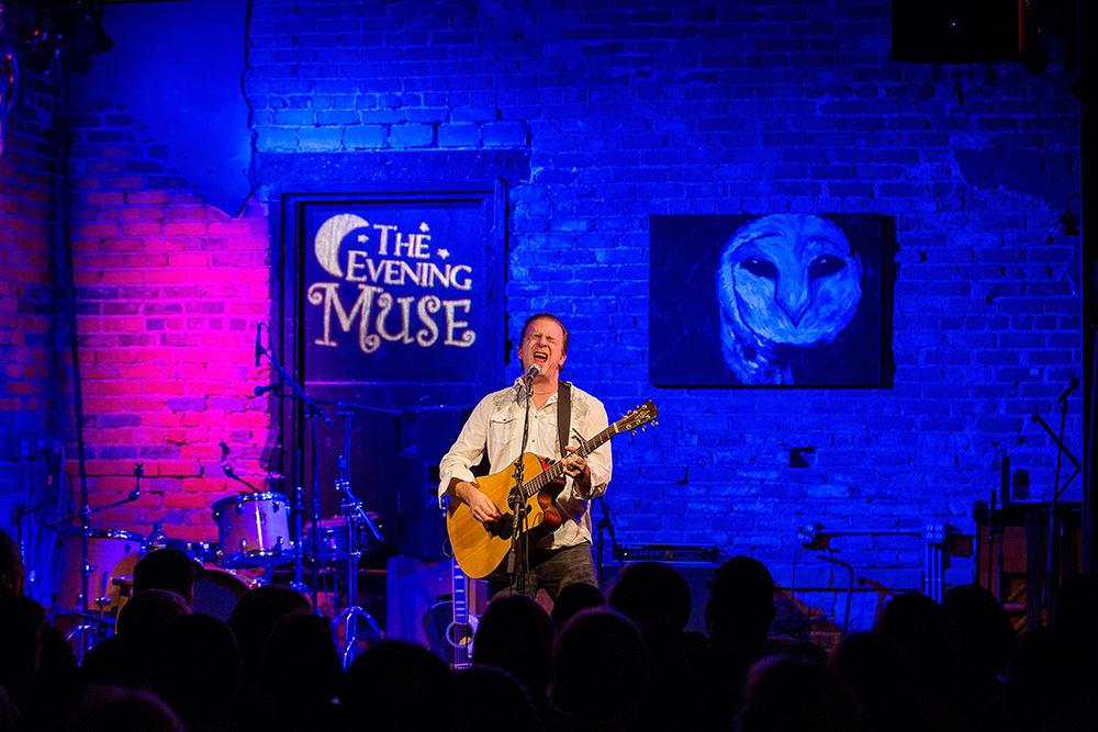 Singer-songwriter Chris Trapper plays a set at the Evening Muse.