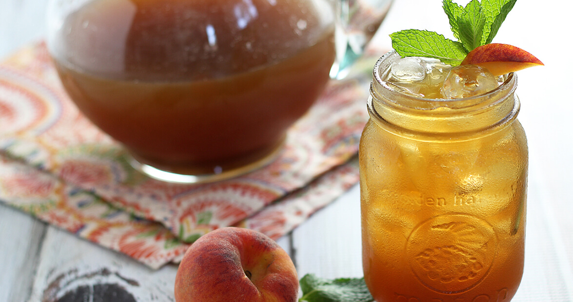 spiked peach tea
