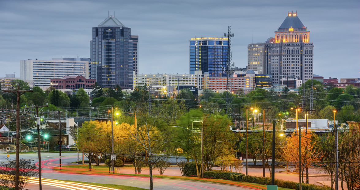 greensboro skyline