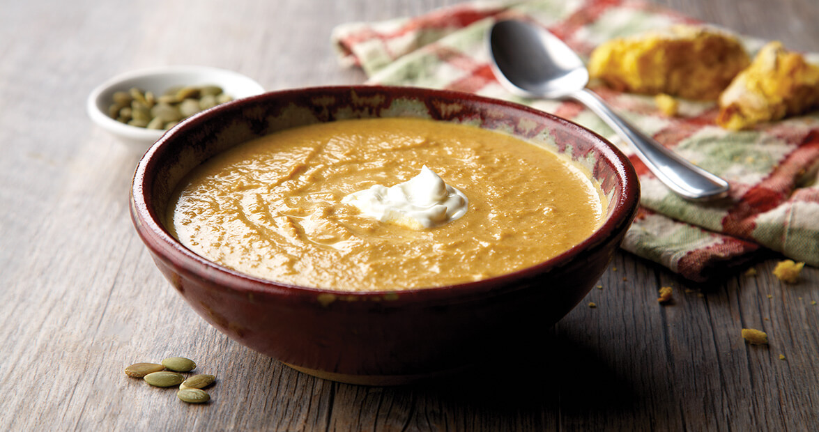 zesty pumpkin soup