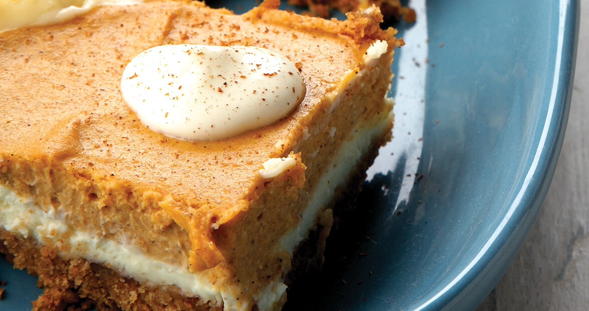 Pumpkin Cheesecake Bars