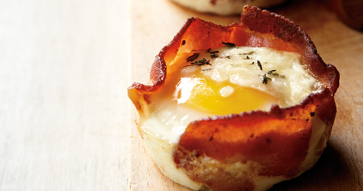 bacon and egg cups