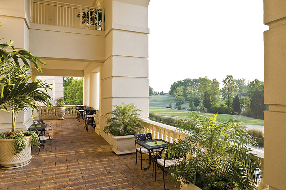 ballantyne hotel lodge veranda