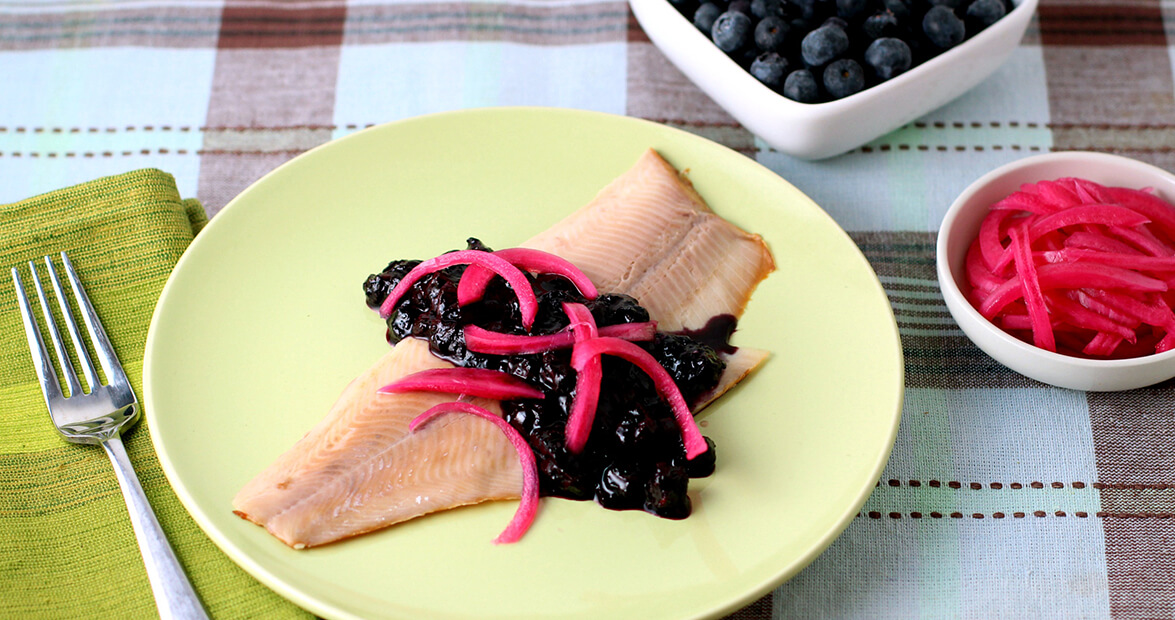 smoked trout blueberry chutney recipe