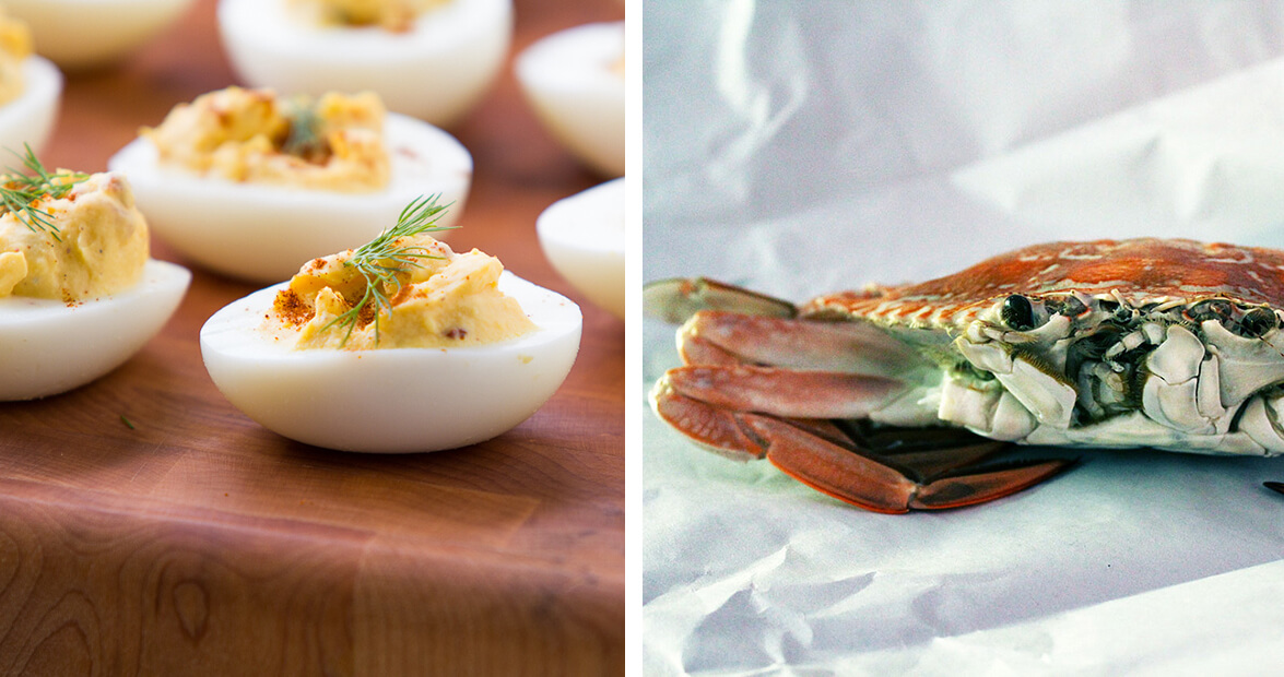 deviled egg and crab meat casserole