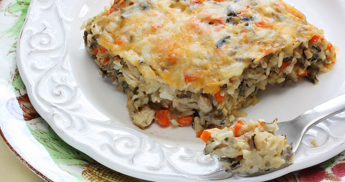 Turkey rice casserole is one of six Thanksgiving leftover recipes
