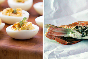 deviled egg crab casserole thumbnail