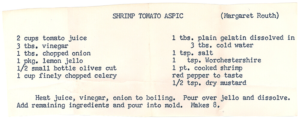 Shrimp Tomato Aspic