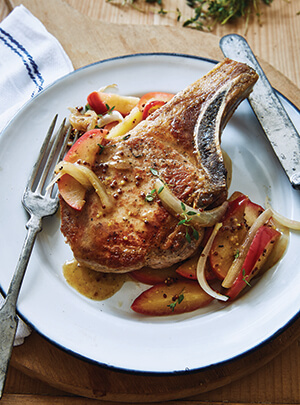 pork chops with apples 300x405
