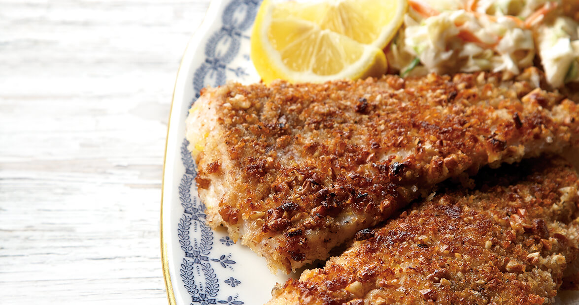 pecan crusted flounder