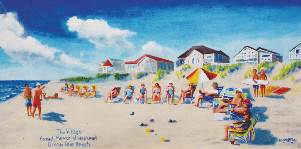 ramblin man village painting