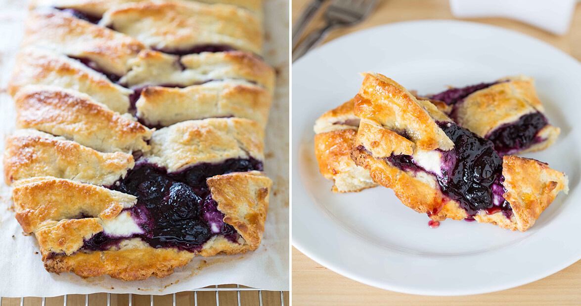 blueberry goat cheese pastry