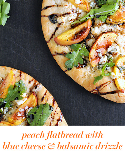 bitesize peach flatbread