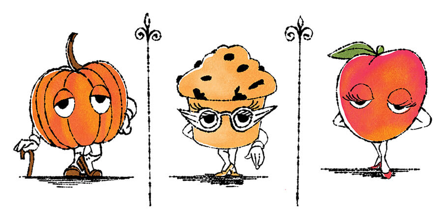 pumpkin muffin peach