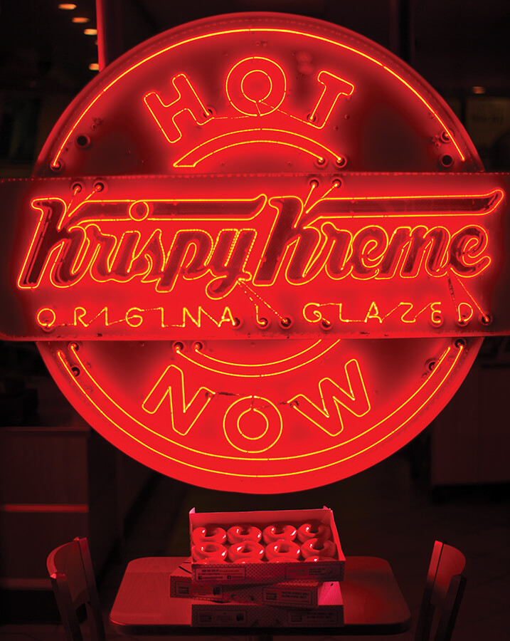 krispy kreme hot now