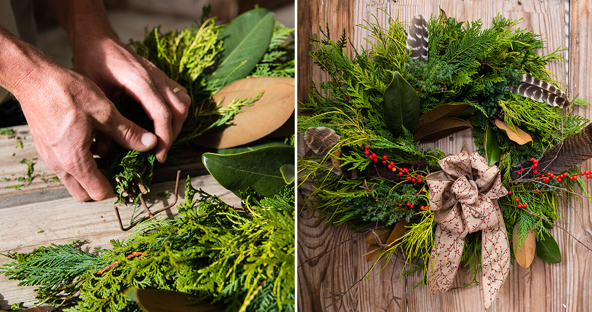 DIY: Make a Wreath Using Greenery From Your Own Backyard