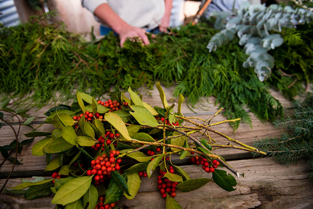 DIY: Make a Wreath Using Greenery from Your Own Backyard
