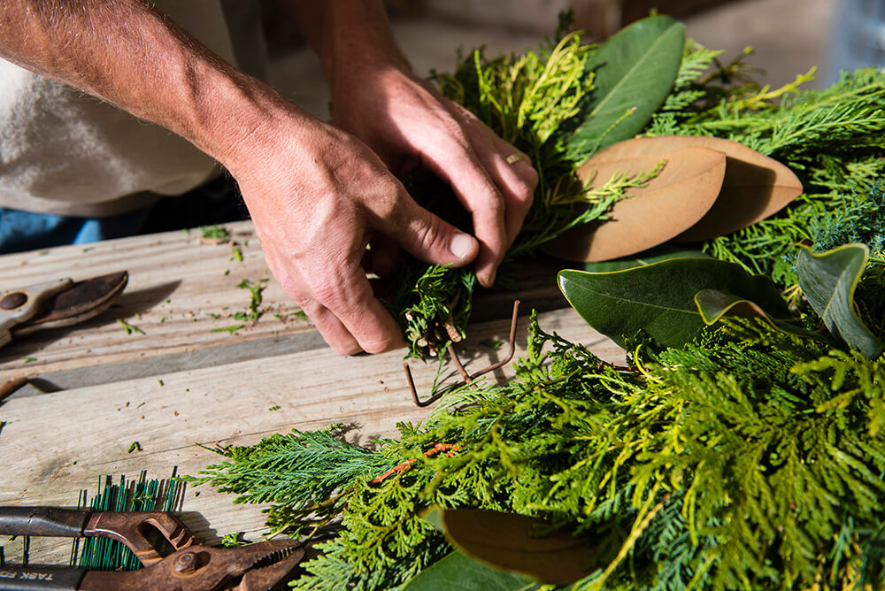 DIY: Make a Wreath Using Greenery from Your Own Backyard