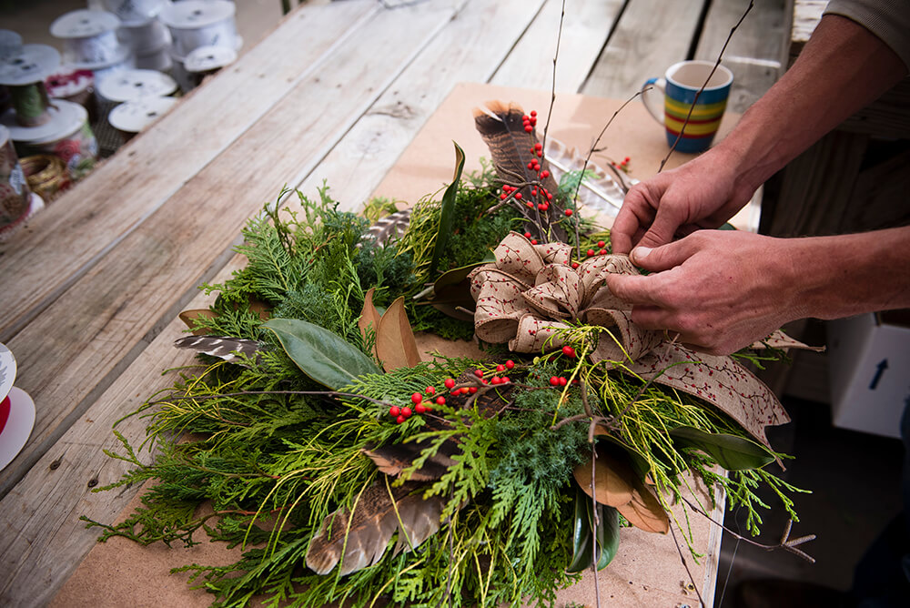 DIY: Make a Wreath Using Greenery from Your Own Backyard