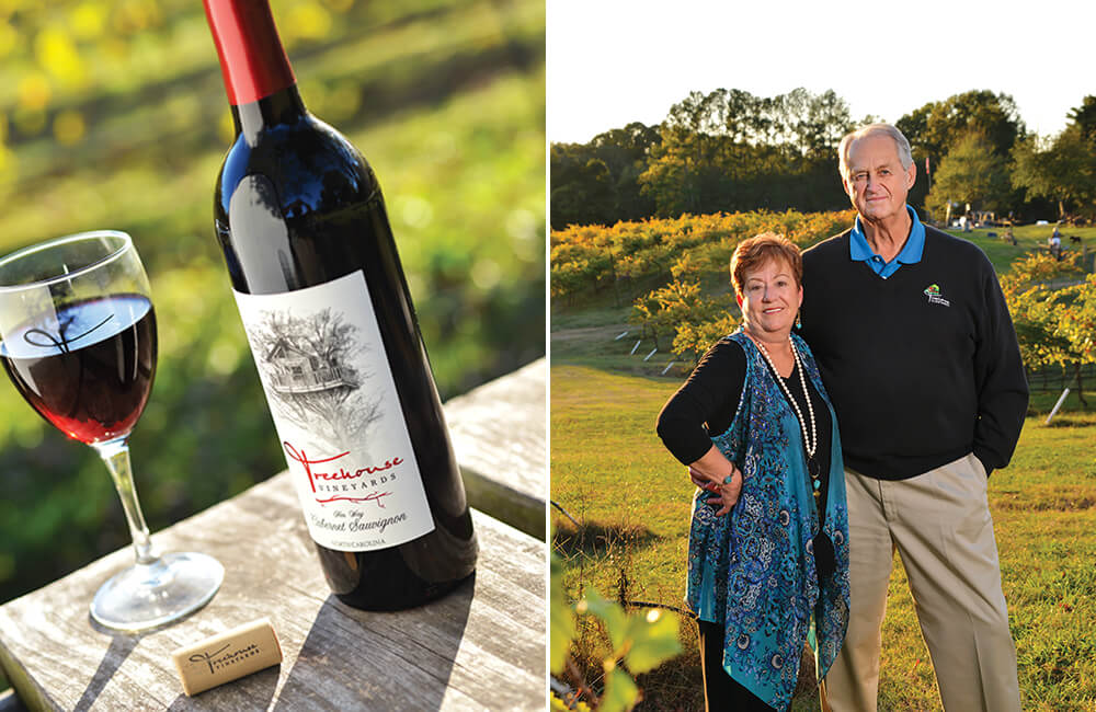 Wine with a View at Treehouse Vineyards in Monroe