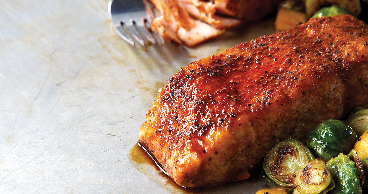 Molasses-Glazed Salmon Filets