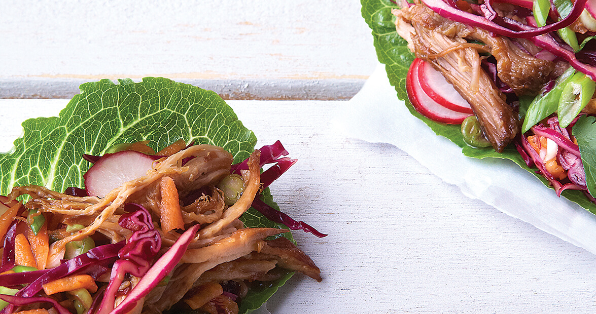 Barbecue Pork Lettuce Wraps Recipe