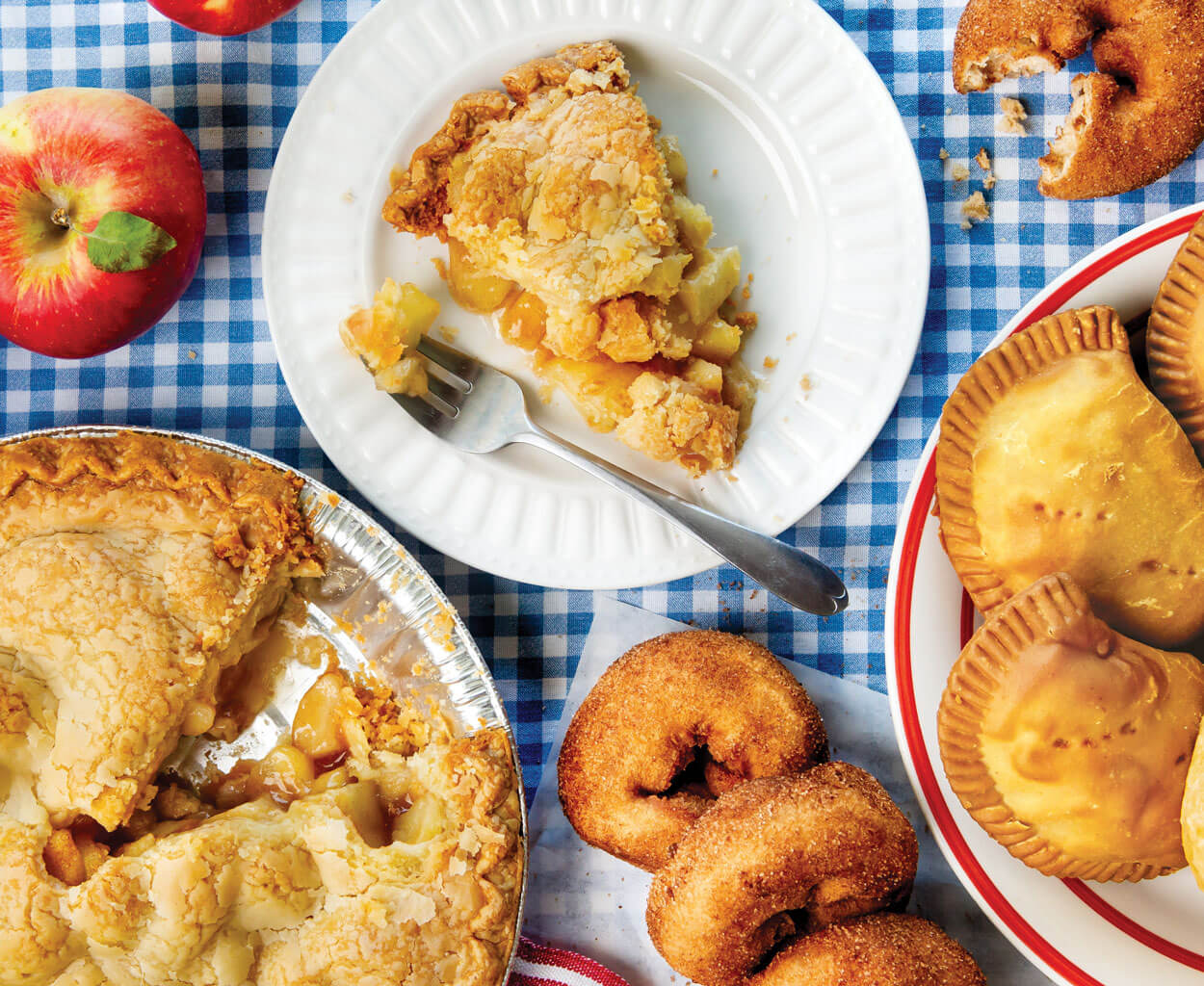 “We do everything apple,” Leslie Lancaster says. That means, among other things, apple pie, apple turnovers, apple dumplings, and apple cider doughnuts. “If it can’t be put into a pie or a sauce, it’s going into cider.”