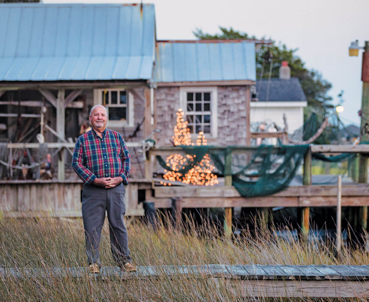Nicky Harvey was a commercial fisherman for 20 years. Then he created the crab pot Christmas tree.