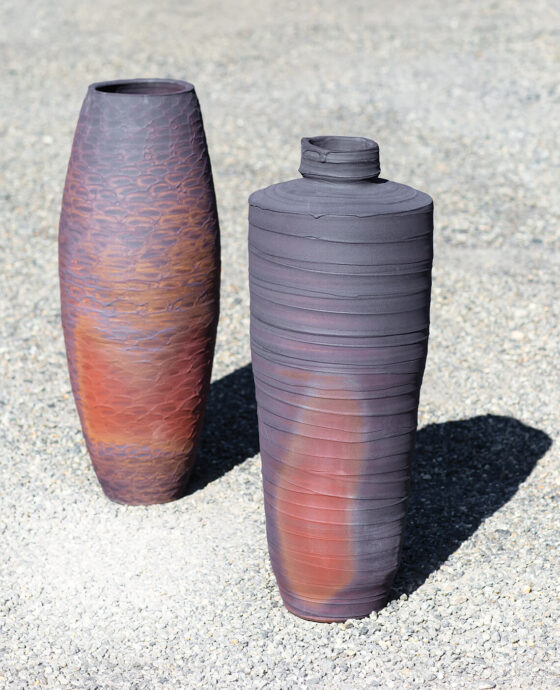 Two award-winning 28-inch pots.