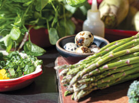 Assorted vegetables.