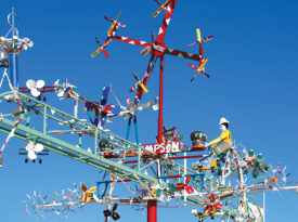 A view of the widest whirligig at the park.