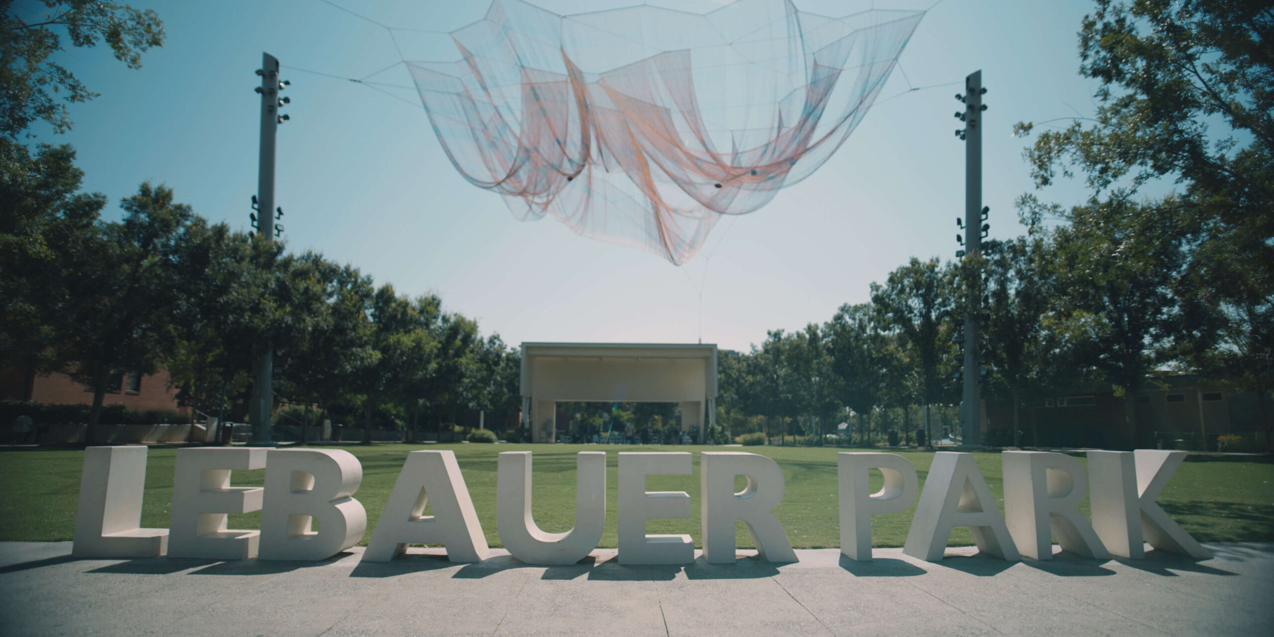 LeBauer Park welcome sign