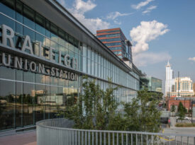 Entrance to Raleigh Union Station in downtown Raleigh.