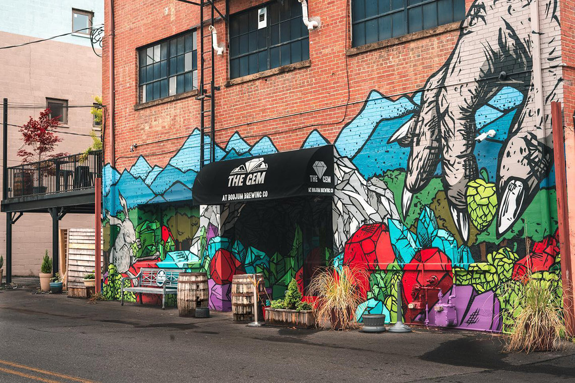 Exterior to The Gem in Waynesville